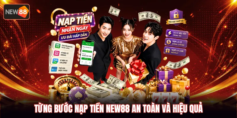 Từng bước nạp tiền NEW88 an toàn và hiệu quả